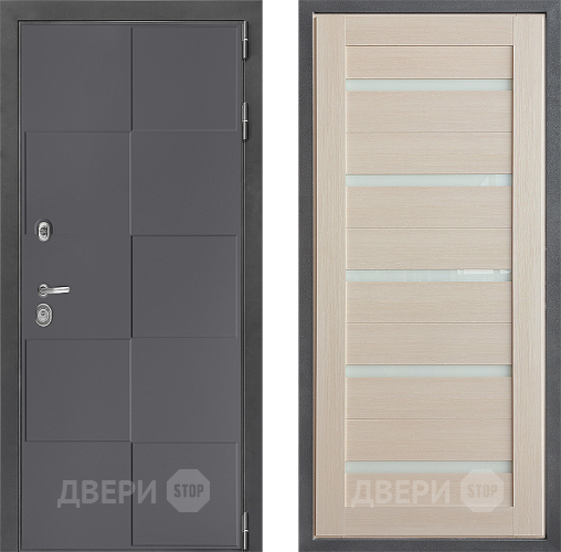 Входная металлическая Дверь Дверной континент ДК-3/606 ФЛ-47 Лиственница белая в Зеленоград