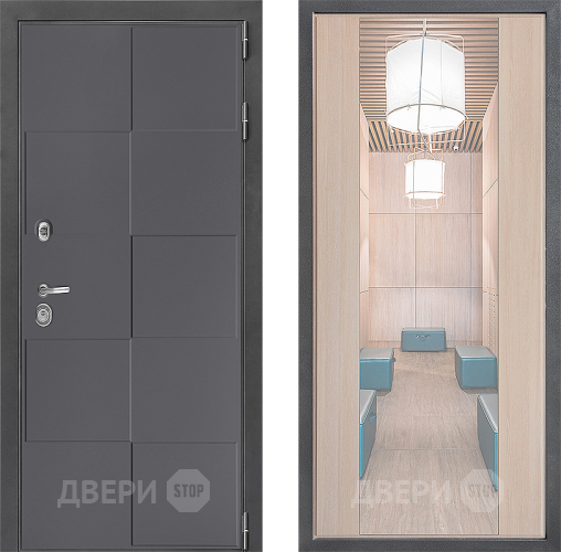 Дверь Дверной континент ДК-3/606 ФЛЗ-1 Зеркало Капучино в Зеленоград