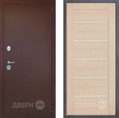 Входная металлическая Дверь Дверной континент Рубикон Медь Дизайн ФЛ-46 Капучино в Зеленоград