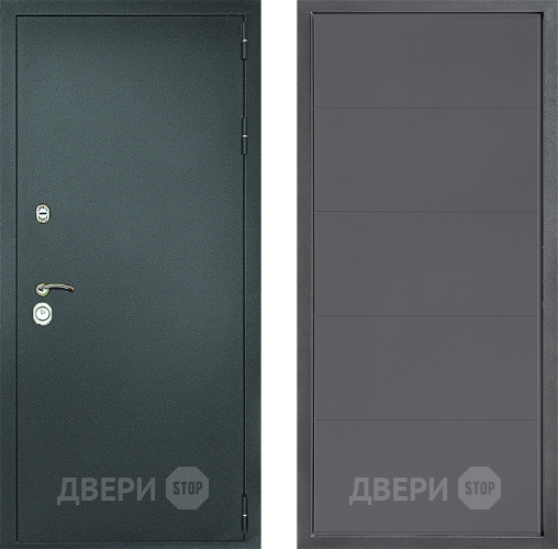 Дверь Дверной континент Рубикон Серебро Дизайн ФЛ-649 Графит софт в Зеленоград