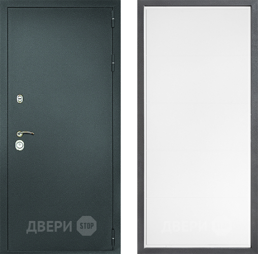 Дверь Дверной континент Рубикон Серебро Дизайн ФЛ-649 Белый софт в Зеленоград