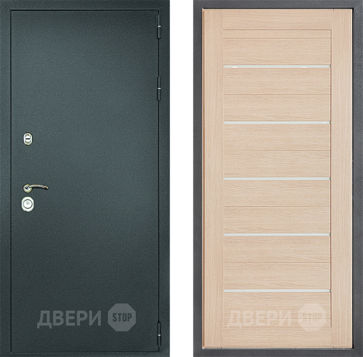 Дверь Дверной континент Рубикон Серебро Дизайн ФЛ-46 Капучино в Зеленоград