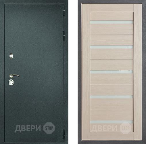 Входная металлическая Дверь Дверной континент Рубикон Серебро Дизайн ФЛ-47 Капучино в Зеленоград