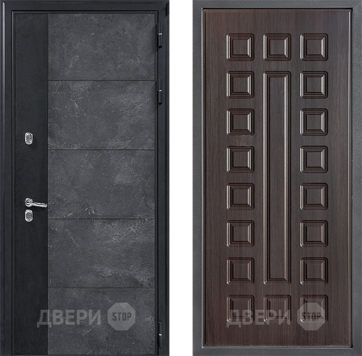Дверь Дверной континент ДК-15 Бетон ТЕРМО ФЛ-183 Венге в Зеленоград