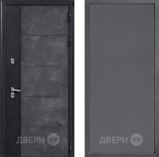 Входная металлическая Дверь Дверной континент ДК-15 Бетон ТЕРМО ФЛ-649 Графит софт в Зеленоград