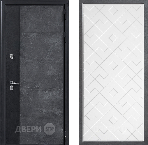 Дверь Дверной континент ДК-15 Бетон ТЕРМО ФЛ-Тиффани Белый софт в Зеленоград