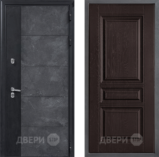 Дверь Дверной континент ДК-15 Бетон ТЕРМО ФЛ-243 Дуб шоколадный в Зеленоград