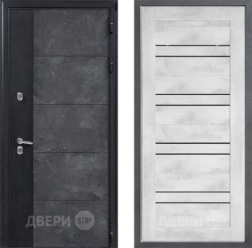 Входная металлическая Дверь Дверной континент ДК-15 Бетон ТЕРМО ФЛ-49 Бетон снежный в Зеленоград
