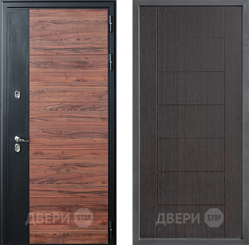 Входная металлическая Дверь Дверной континент ДК-15 Красное Дерево ТЕРМО ФЛ-Лайн Венге в Зеленоград