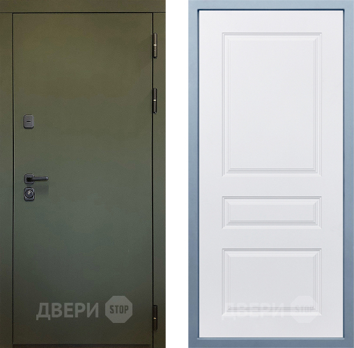 Входная металлическая Дверь Дива МД-61 Д-13 Белый в Зеленоград