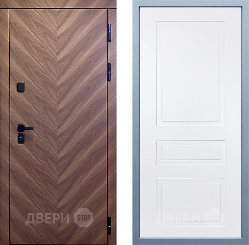 Входная металлическая Дверь Дива МД-98 Н-13 Белый в Зеленоград