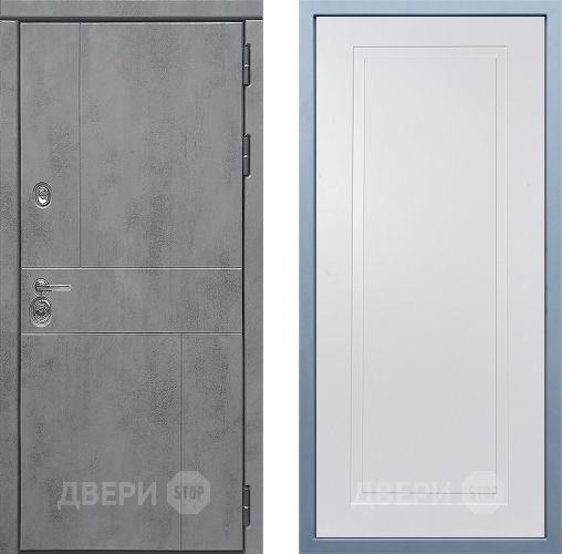 Входная металлическая Дверь Дива МД-48 Н-10 Белый в Зеленоград