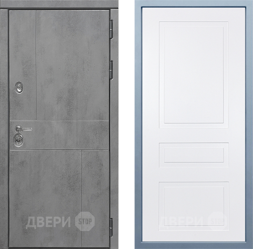 Входная металлическая Дверь Дива МД-48 Н-13 Белый в Зеленоград