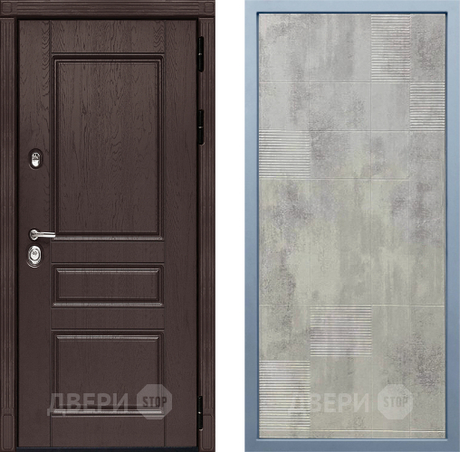 Входная металлическая Дверь Дива МД-90 Д-4 Бетон темный в Зеленоград