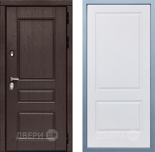 Входная металлическая Дверь Дива МД-90 Д-7 Белый в Зеленоград
