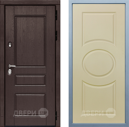 Входная металлическая Дверь Дива МД-90 Д-8 Шампань в Зеленоград
