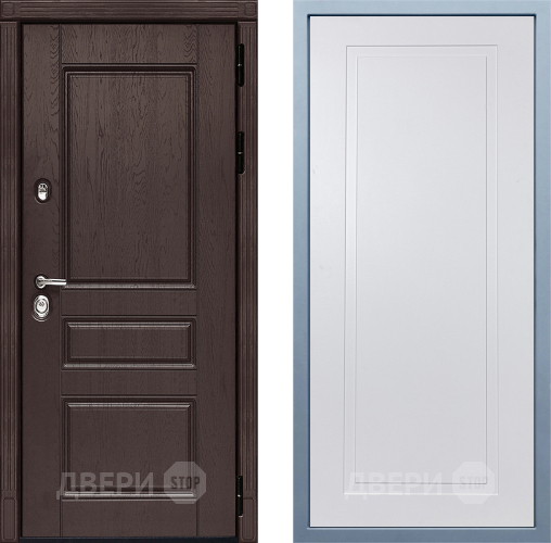 Входная металлическая Дверь Дива МД-90 Н-10 Белый в Зеленоград