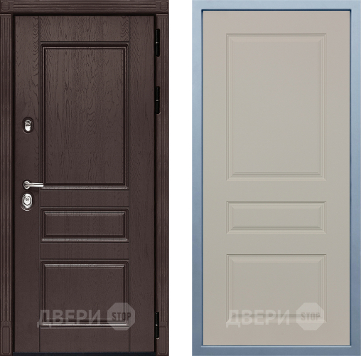 Входная металлическая Дверь Дива МД-90 Д-13 Шампань в Зеленоград