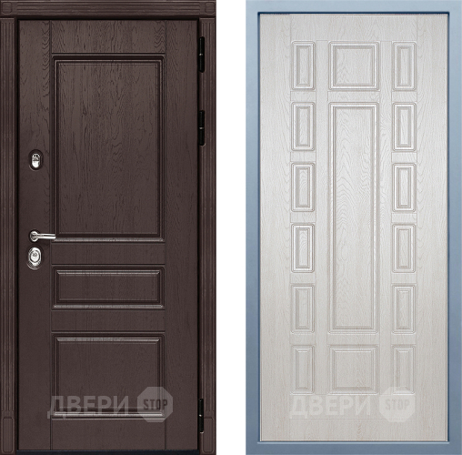 Входная металлическая Дверь Дива МД-90 М-2 Дуб филадельфия крем в Зеленоград