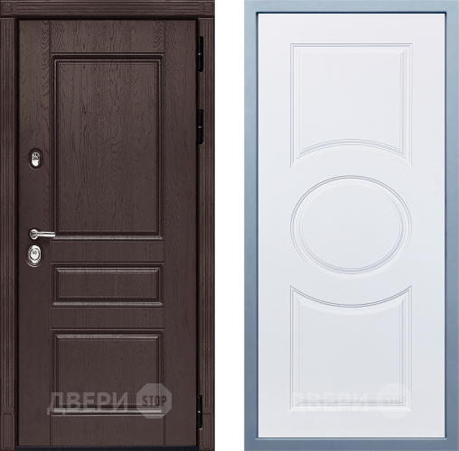 Входная металлическая Дверь Дива МД-90 М-30 Белый в Зеленоград