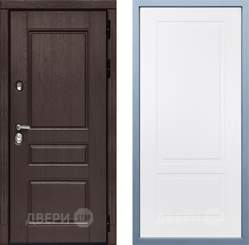 Входная металлическая Дверь Дива МД-90 Н-7 Белый в Зеленоград