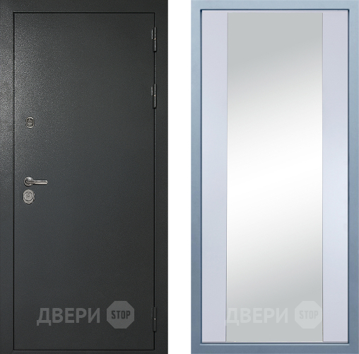Дверь Дива МД-40 Титан Д-15 Зеркало Белый в Зеленоград