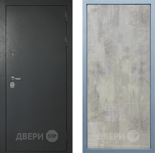 Входная металлическая Дверь Дива МД-40 Титан Д-4 Бетон темный в Зеленоград