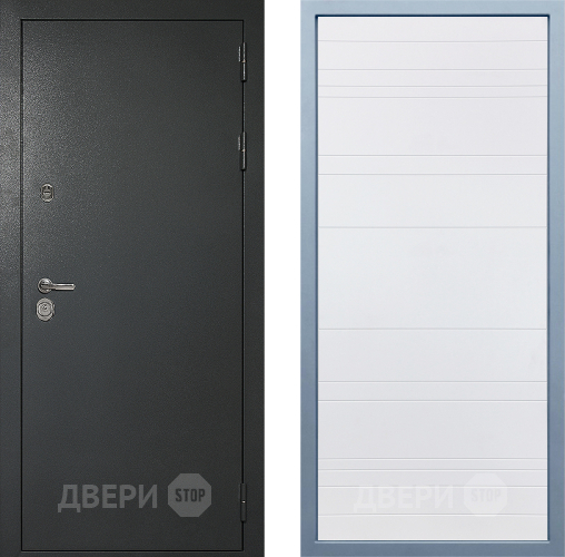Входная металлическая Дверь Дива МД-40 Титан Д-5 Белый в Зеленоград