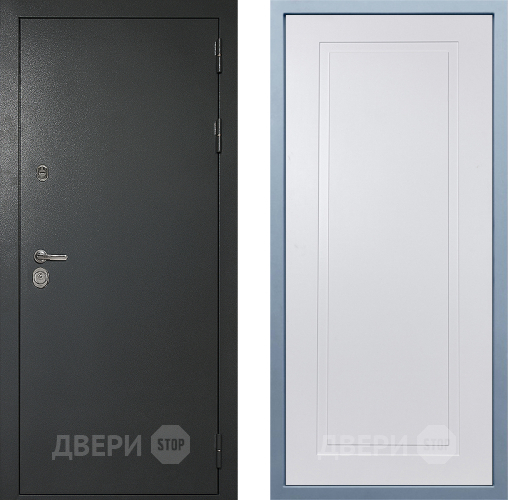 Входная металлическая Дверь Дива МД-40 Титан Н-10 Белый в Зеленоград