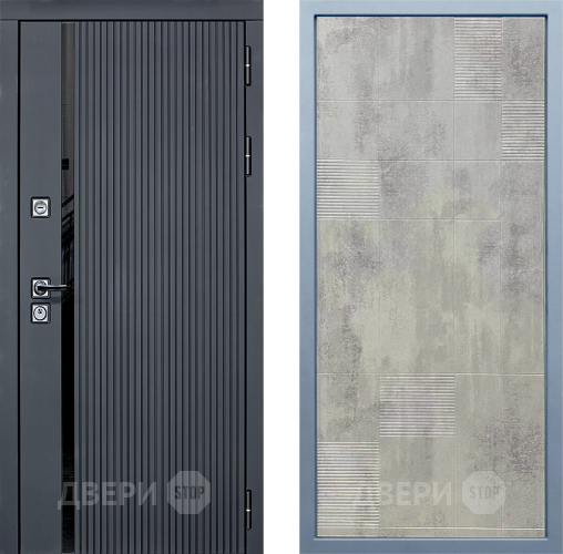 Входная металлическая Дверь Дива МХ-46 STR Д-4 Бетон темный в Зеленоград
