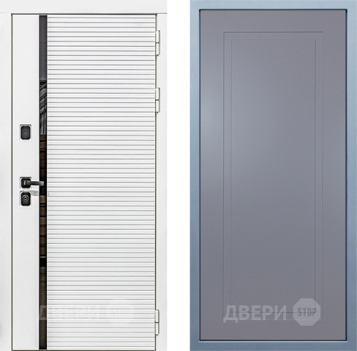 Входная металлическая Дверь Дива МХ-45 Белая STR Н-10 Силк Маус в Зеленоград