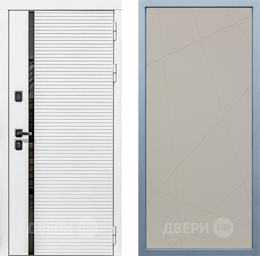 Входная металлическая Дверь Дива МХ-45 Белая STR Д-11 Шампань в Зеленоград