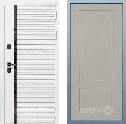 Входная металлическая Дверь Дива МХ-45 Белая STR Н-7 Шампань в Зеленоград