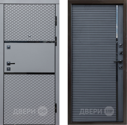 Входная металлическая Дверь Престиж Ромб Porte Черный кварц в Зеленоград