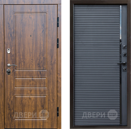 Входная металлическая Дверь Престиж Классика Дуб Porte Черный кварц в Зеленоград