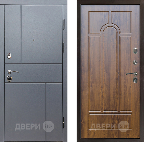 Входная металлическая Дверь Престиж Горизонт Грэй Арка Дуб в Зеленоград