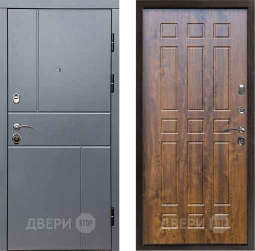 Входная металлическая Дверь Престиж Горизонт Грэй Спарта Дуб в Зеленоград