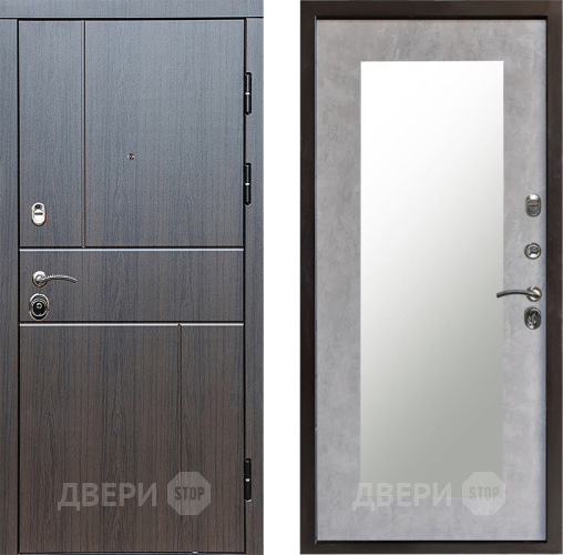 Дверь Престиж Горизонт Венге Зеркло Пастораль Бетон светлый в Зеленоград