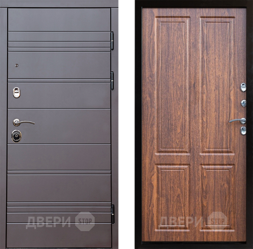 Входная металлическая Дверь Престиж Линия Браун Премиум Орех светлый в Зеленоград