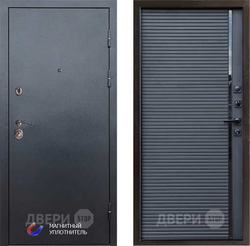 Входная металлическая Дверь Престиж Графит Porte Черный кварц в Зеленоград