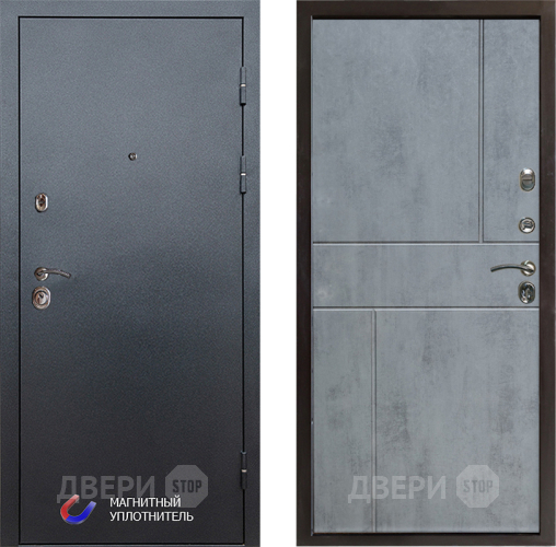 Дверь Престиж Графит Горизонт Бетон темный в Зеленоград