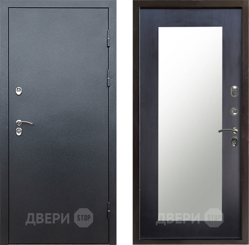 Дверь Престиж TERMO с терморазрывом Снегирь Серебро Зеркало пастораль Венге в Зеленоград