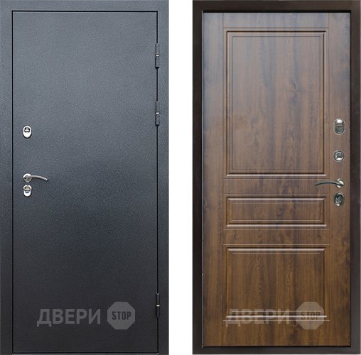 Входная металлическая Дверь Престиж TERMO с терморазрывом Снегирь Серебро Классика Дуб в Зеленоград
