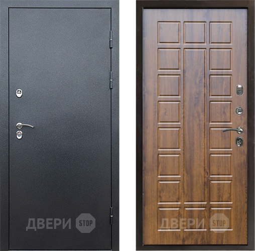Входная металлическая Дверь Престиж TERMO с терморазрывом Снегирь Серебро Престиж Дуб в Зеленоград