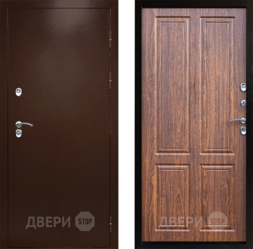 Дверь Престиж TERMO с терморазрывом Снегирь Медь Премиум Орех светлый в Зеленоград