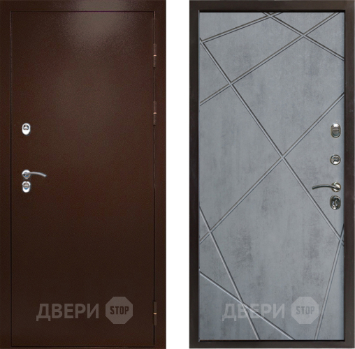 Входная металлическая Дверь Престиж TERMO с терморазрывом Снегирь Медь Лучи Бетон темный в Зеленоград