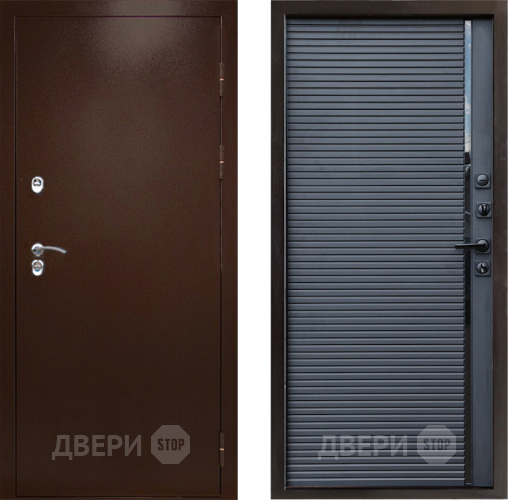 Входная металлическая Дверь Престиж TERMO с терморазрывом Снегирь Медь Porte Черный кварц в Зеленоград