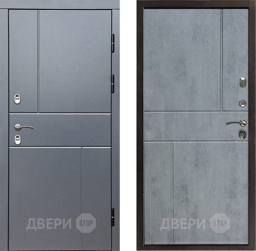 Входная металлическая Дверь Престиж TERMO с терморазрывом Горизонт Грэй Горизонт Бетон темный в Зеленоград