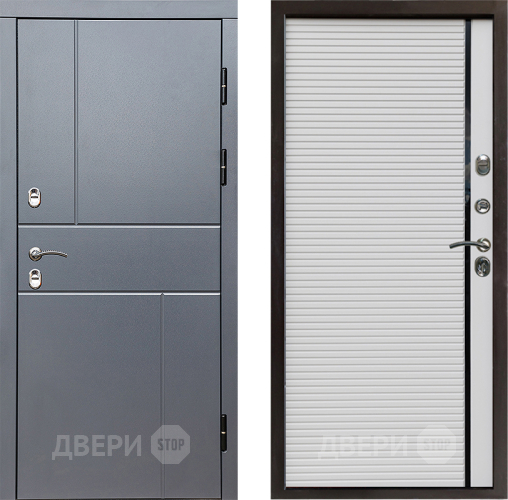 Дверь Престиж TERMO с терморазрывом Горизонт Грэй Porte Белый в Зеленоград