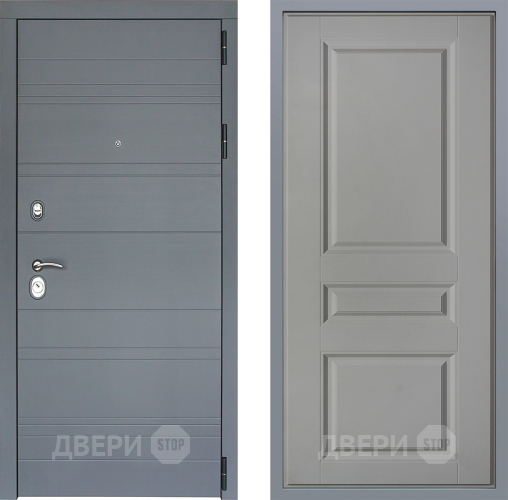Дверь Заводские двери Лира Софт графит Стокгольм Грей софт в Зеленоград